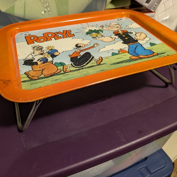 70's Vintage Popeye TV tray - Picture 3 of 4